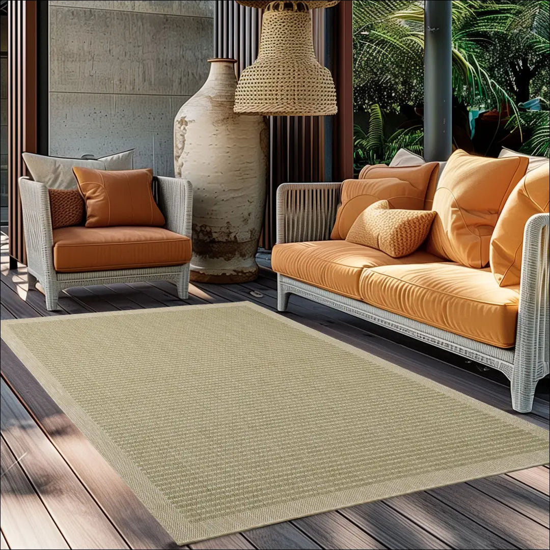 Kilimas NI2731 - €32 Save 15% 100-200, 25-50, 50-100, kilimai, lauko 60 x 100 cm / Žalia / Polipropilenas Kilimai