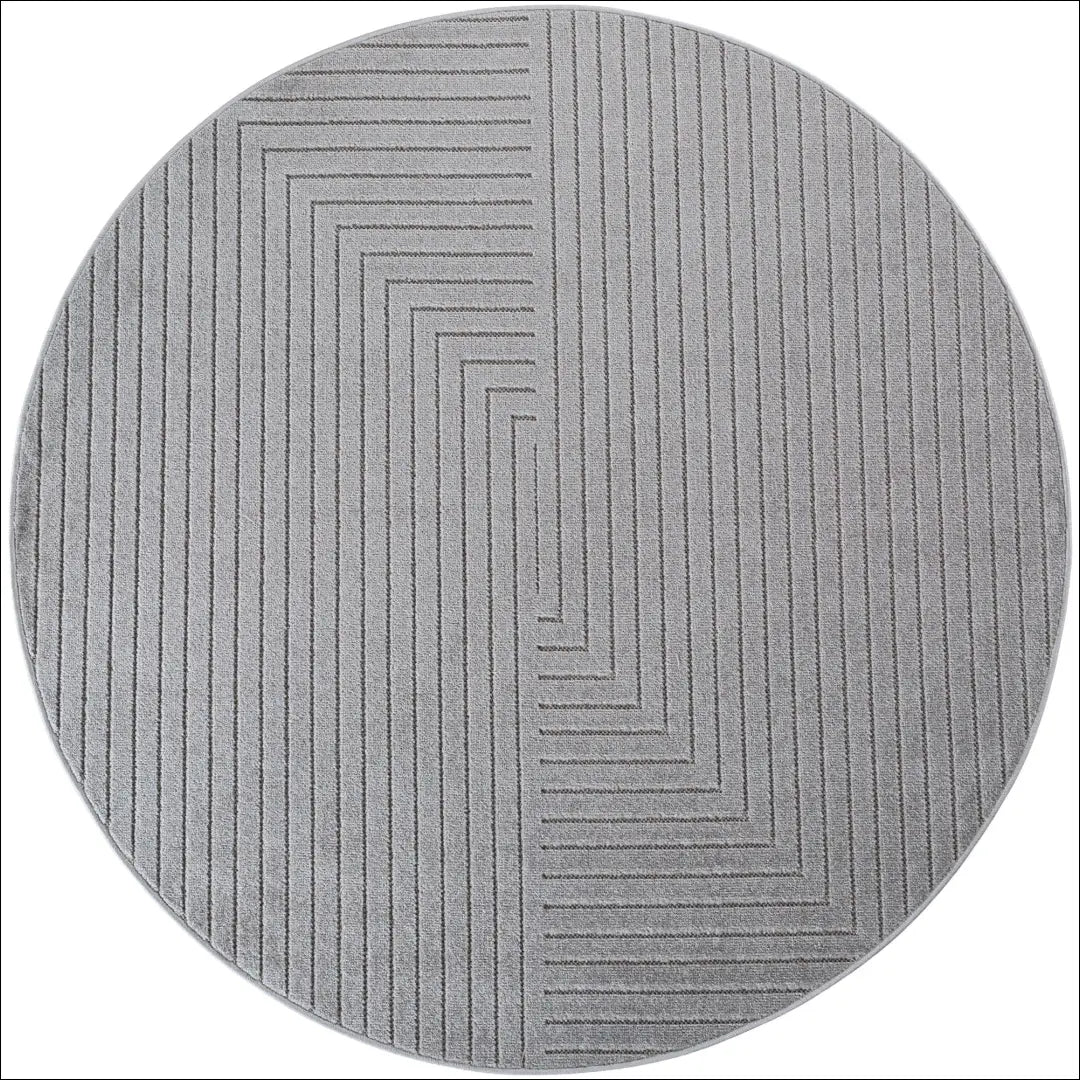 Kilimas NI2802 - €59 Save 15% 100-200, 25-50, 50-100, __label:Pristatymas 5-14 d.d., apvalus 120 x cm / Sidabras / 100