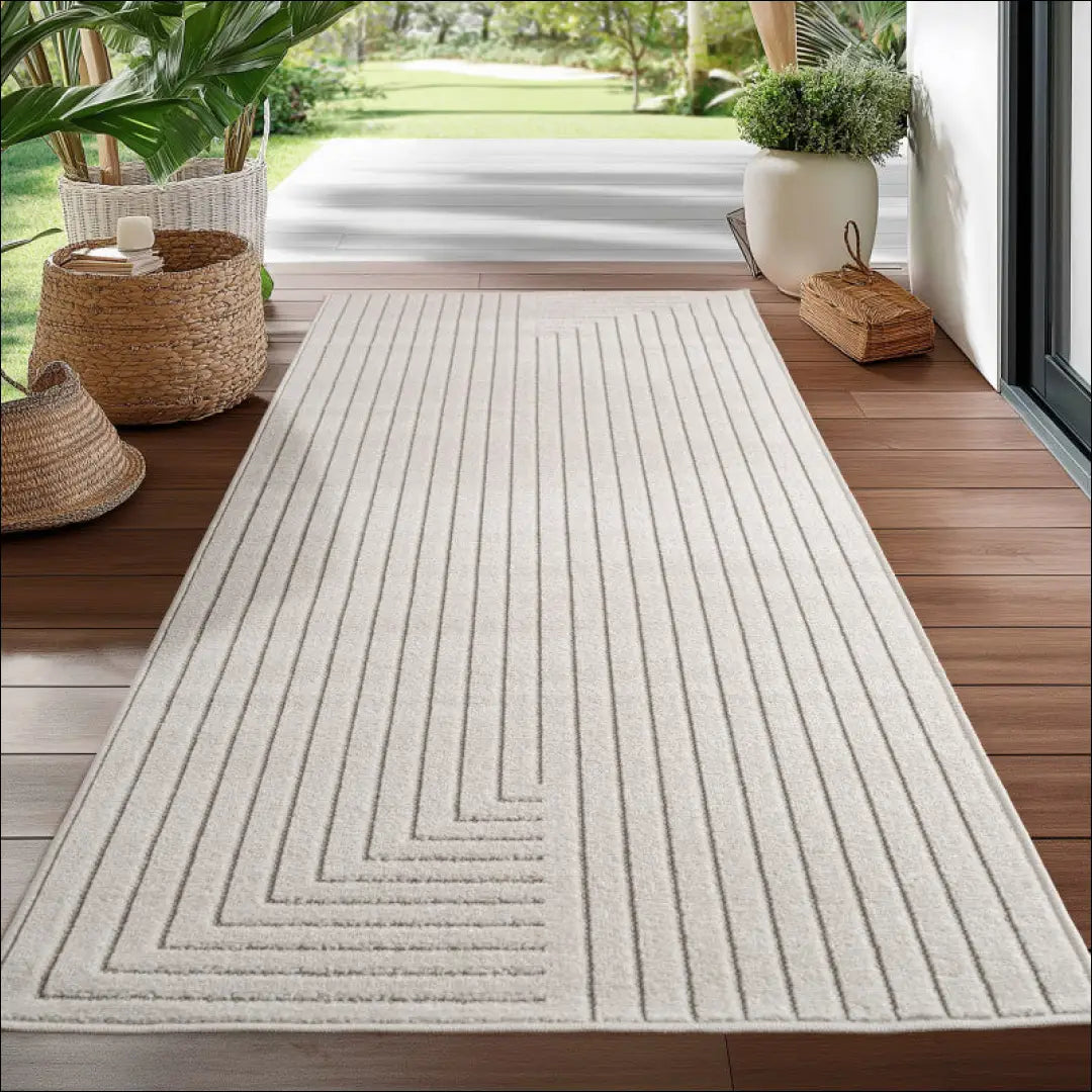 Kilimas NI2803 - €59 Save 15% 100-200, 25-50, 50-100, __label:Pristatymas 5-14 d.d., apvalus 120 x cm / kremas / 100 %