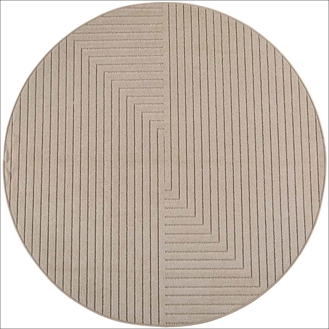 Kilimas NI2804 - €59 Save 15% 100-200, 25-50, 50-100, __label:Pristatymas 5-14 d.d., apvalus 120 x cm / Smėlio spalvos