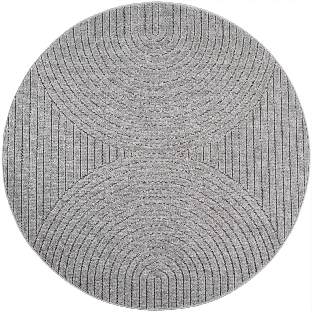 Kilimas NI2805 - €59 Save 15% 100-200, 25-50, 50-100, __label:Pristatymas 5-14 d.d., apvalus 120 x cm / Sidabras / 100