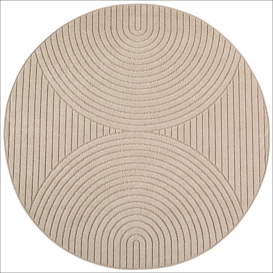 Kilimas NI2807 - €59 Save 15% 100-200, 25-50, 50-100, __label:Pristatymas 5-14 d.d., apvalus 120 x cm / Smėlio spalvos