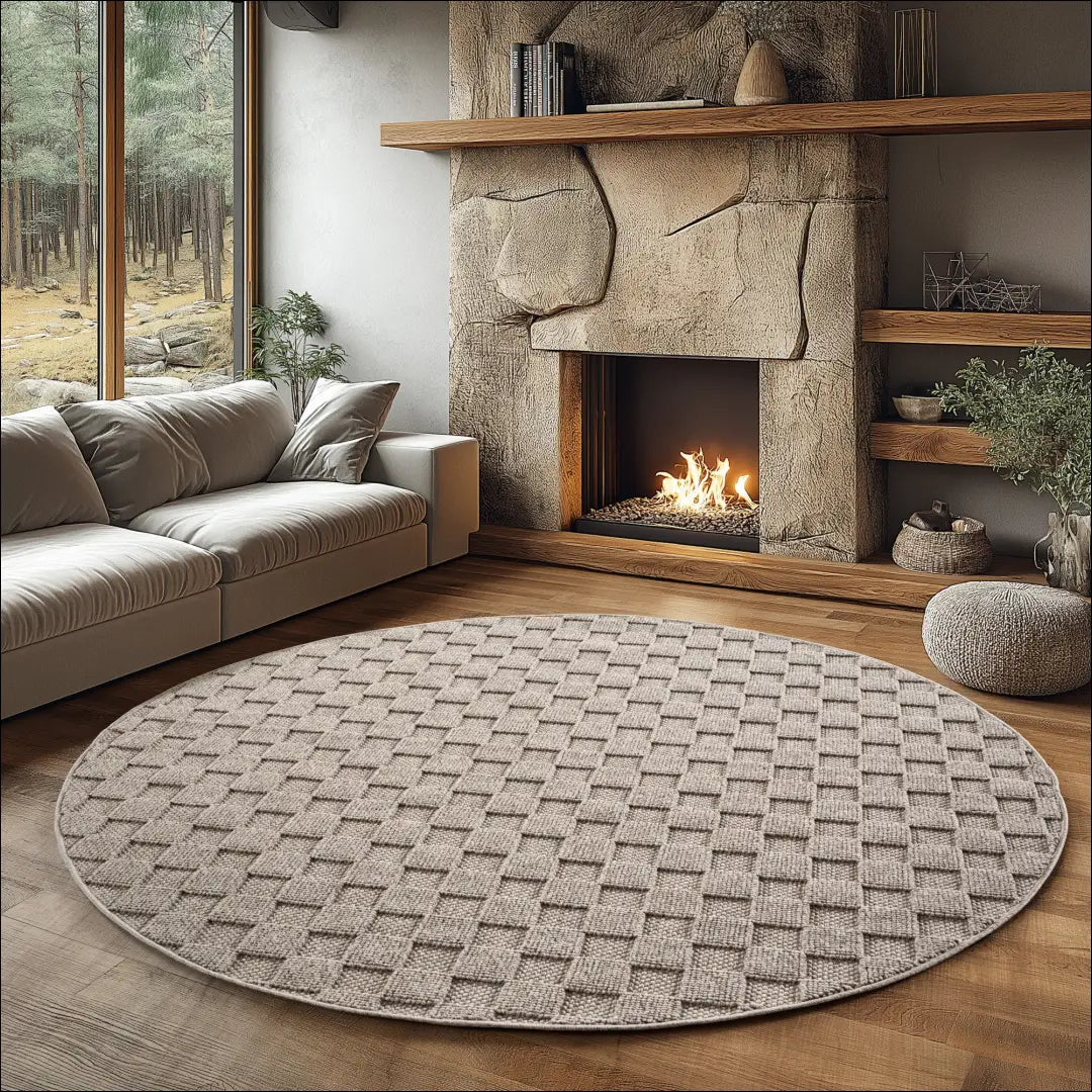 Kilimas NI2832 - €76 Save 15% 100-200, 25-50, 50-100, __label:Pristatymas 5-14 d.d., apvalus 120 cm Skersmuo / Smėlio