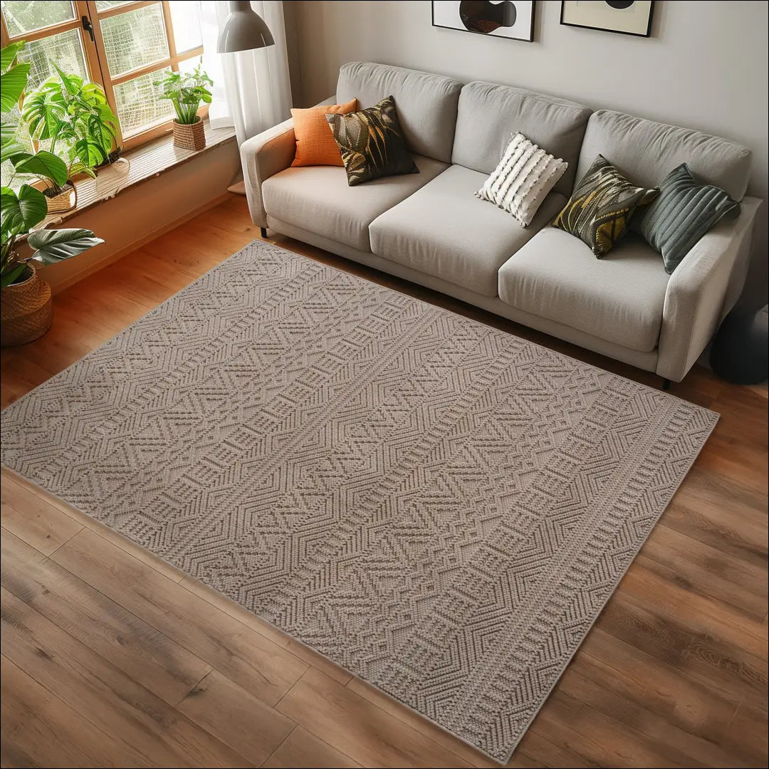 Kilimas NI2835 - €99 Save 15% 100-200, 25-50, 50-100, __label:Pristatymas 5-14 d.d., apvalus 120 x 170 cm / Smėlio