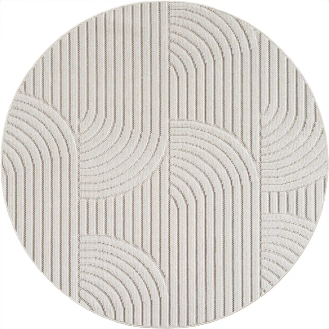 Kilimas NI2837 - €76 Save 15% 100-200, 25-50, 50-100, __label:Pristatymas 5-14 d.d., apvalus 120 cm Skersmuo / kremas