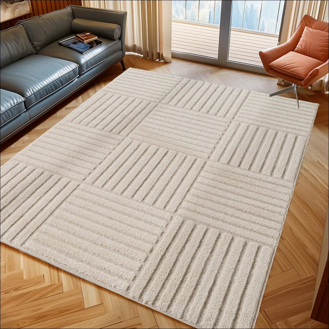 Kilimas NI2902 - €100 Save 15% 100-200, 25-50, 50-100, __label:Pristatymas 5-14 d.d., apvalus 120 x 170 cm / kremas