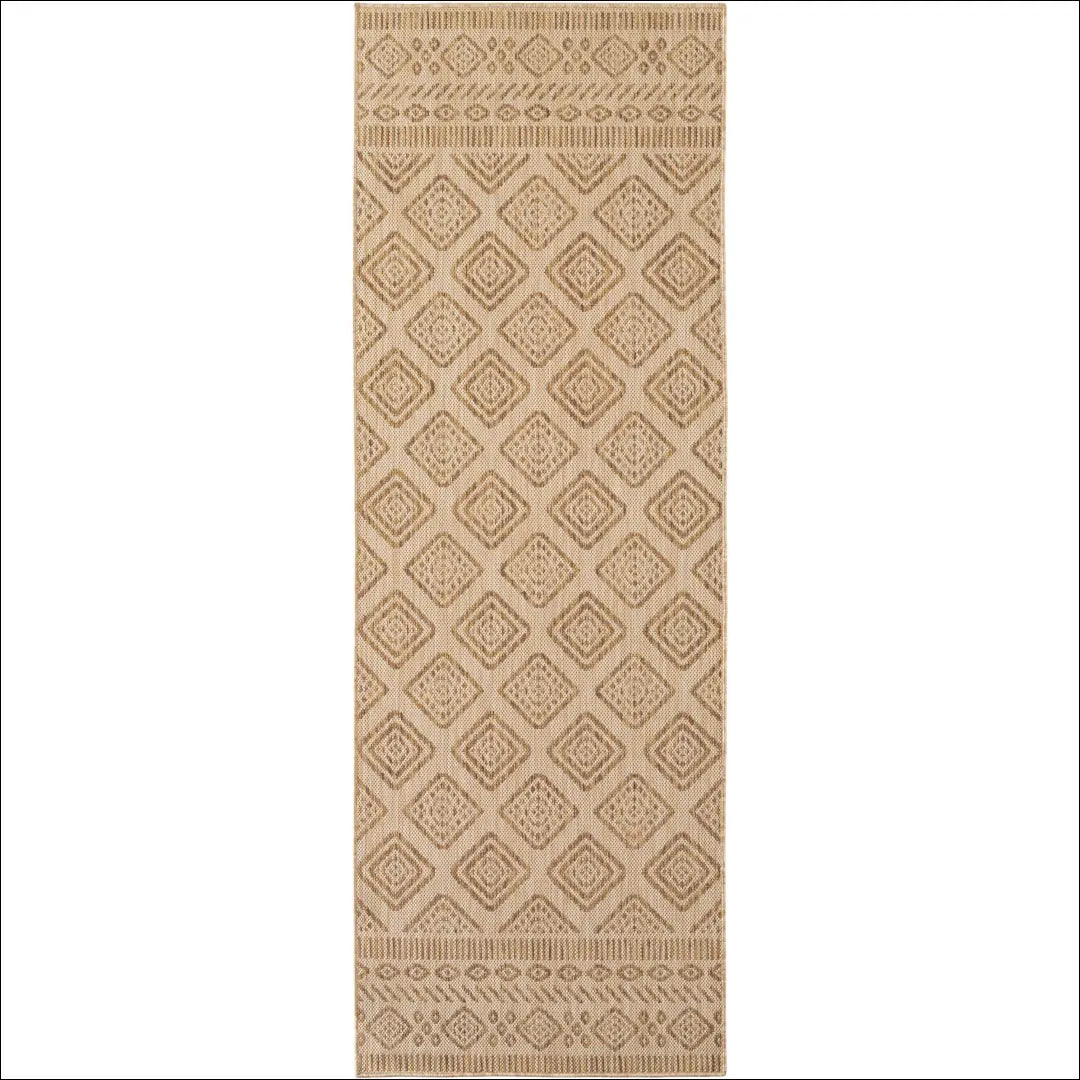 Kilimas NI2941 - €69 Save 15% ayy2026new, Ethno, In-/Outdoorteppich, Läufer, Polypropylen BEIGE / 100 % / Größe: 80 x