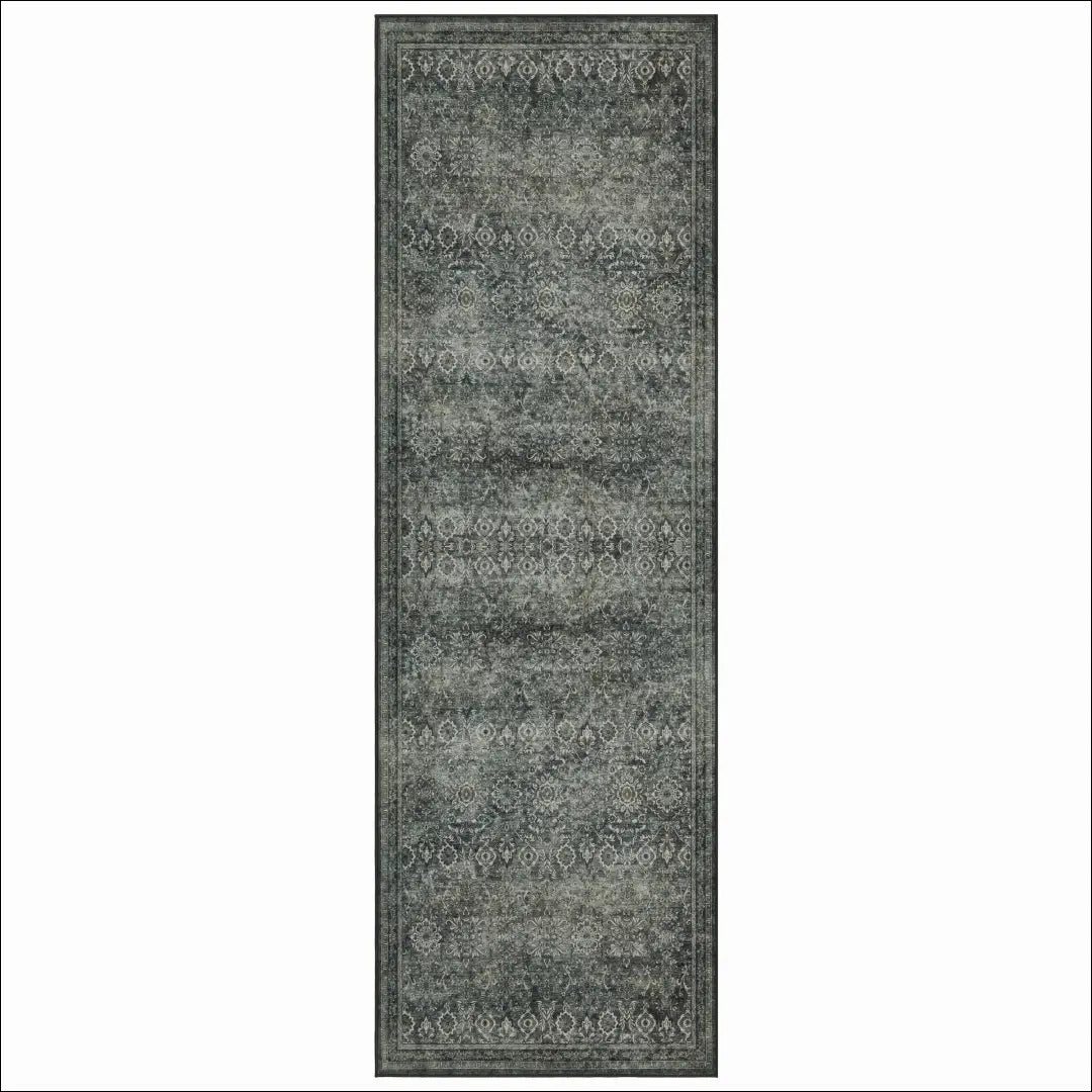 Kilimas NI2946 - €69 Save 15% ayy2026new, Kurzflorteppich waschbar, Läufer, Polypropylen, Rechteck GRUN / 100 %