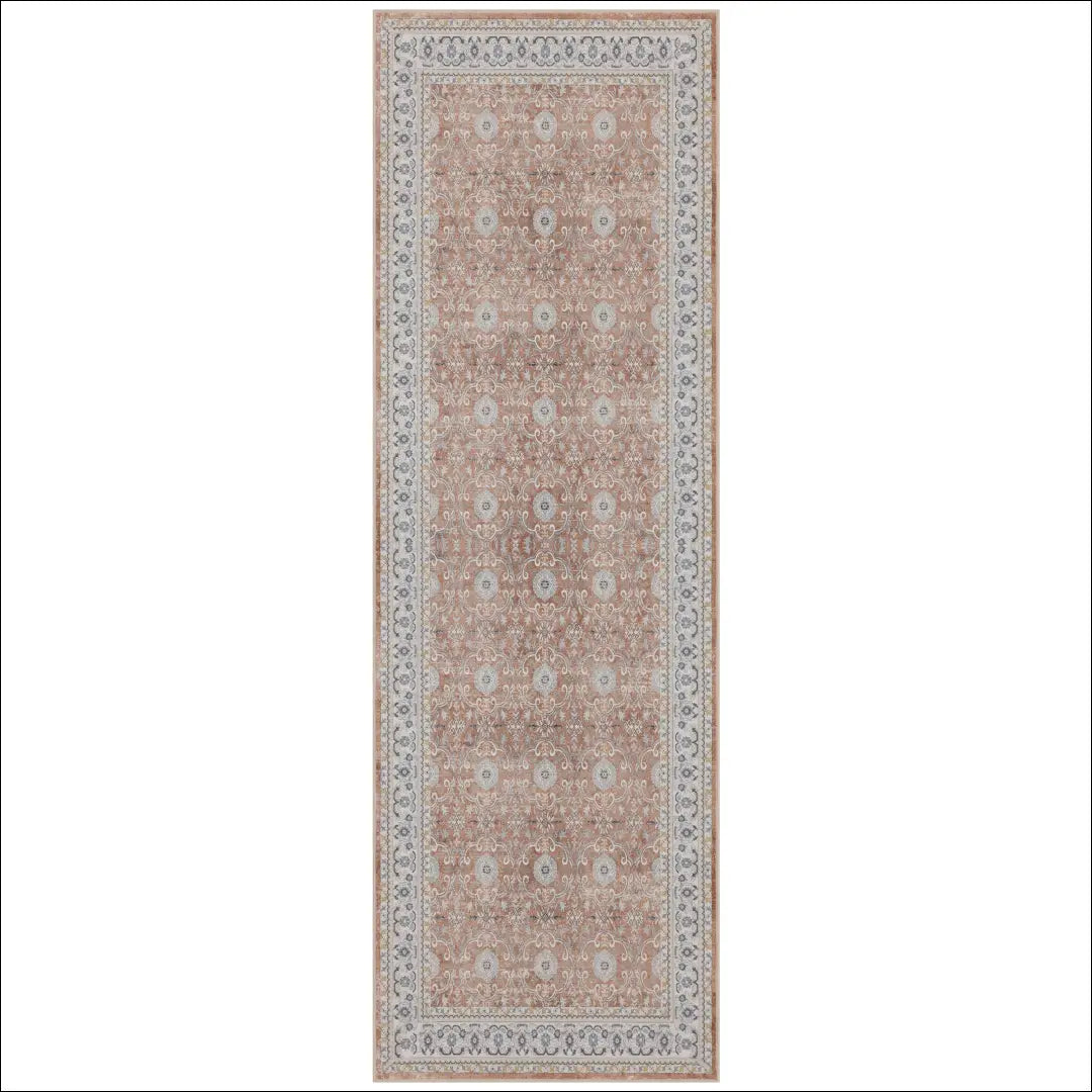 Kilimas NI2949 - €69 Save 15% ayy2026new, Kurzflorteppich waschbar, Läufer, Polypropylen, Rechteck TERRAKOTTA / 100 %