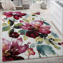Augšupielādējiet attēlu galerijas skatā Kilimas NI3062 - €104 Save 20% 100-200, 50-100, ayy, Canvas flower patterned rug, color-margas 120 x 170 cm | Namų
