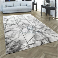 Laadige pilt üles galeriivaatesse Kilimas NI3067 - €89 Save 20% 50-100, ayy, Carpet 3D vaizdas Pattern Marble Look Grey Silver, vaizdas-D
