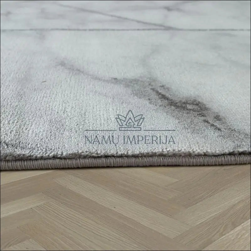 Kilimas NI3067 - €89 Save 20% 50-100, ayy, Carpet 3D vaizdas Pattern Marble Look Grey Silver, vaizdas-D