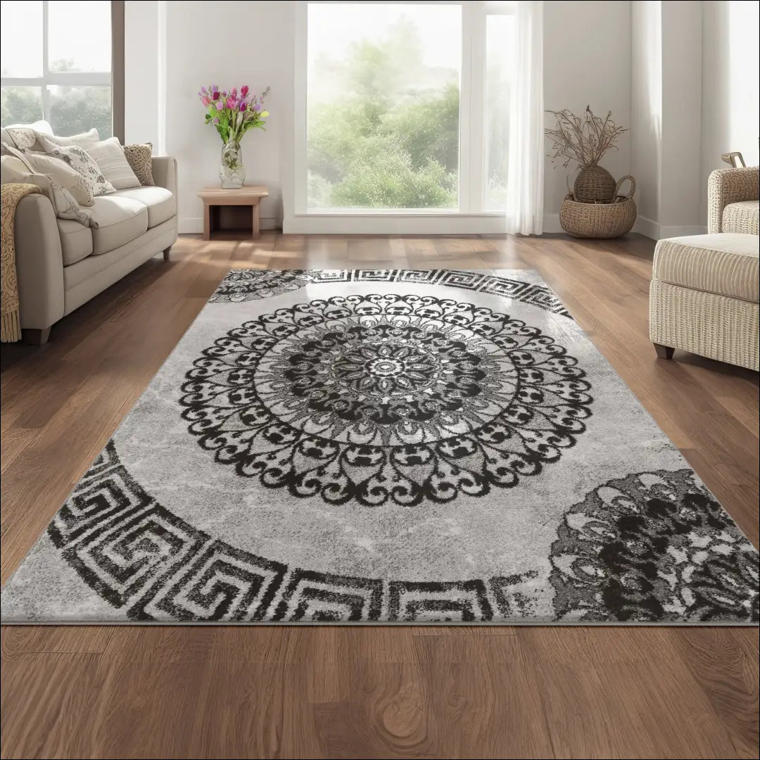 Kilimas NI3077 - €59 Save 15% 100-200, 50-100, __label:Pristatymas 5-14 d.d., ayy, Carpet With Pattern Circle Ornaments