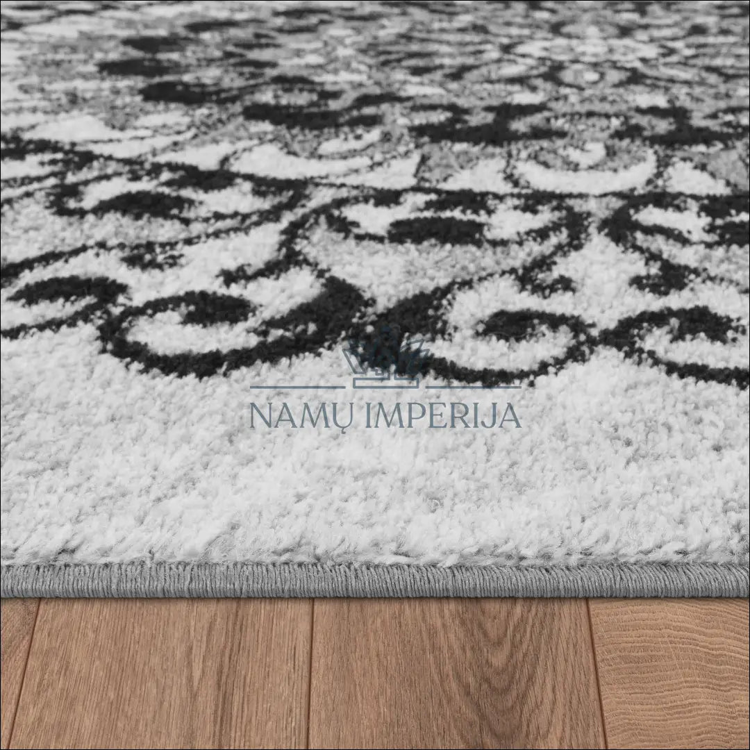 Kilimas NI3077 - €59 __label:Pristatymas 5-14 d.d., ayy, Carpet With Pattern Circle Ornaments In Grey And Black,