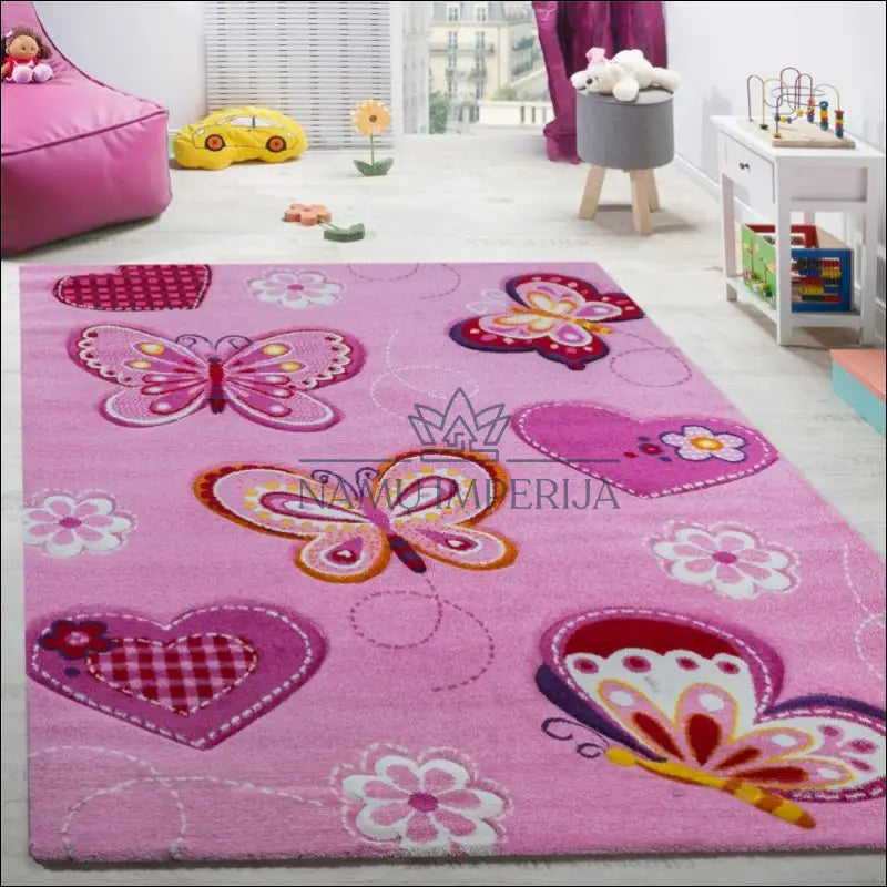 Kilimas NI3078 - €78 Save 15% 100-200, 50-100, __label:Pristatymas 5-14 d.d., ayy, Child’s room butterfly rug pink