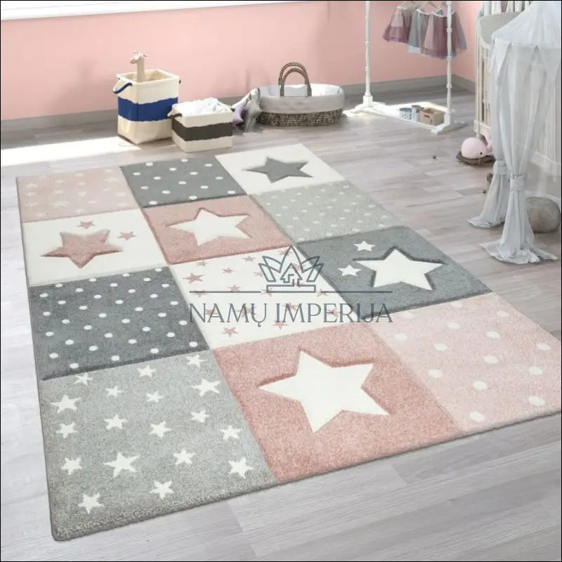 Kilimas NI3102 - €73 Save 15% 100-200, 50-100, __label:Pristatymas 5-14 d.d., apvalus, ayy 80 x 150 cm / Rožinė