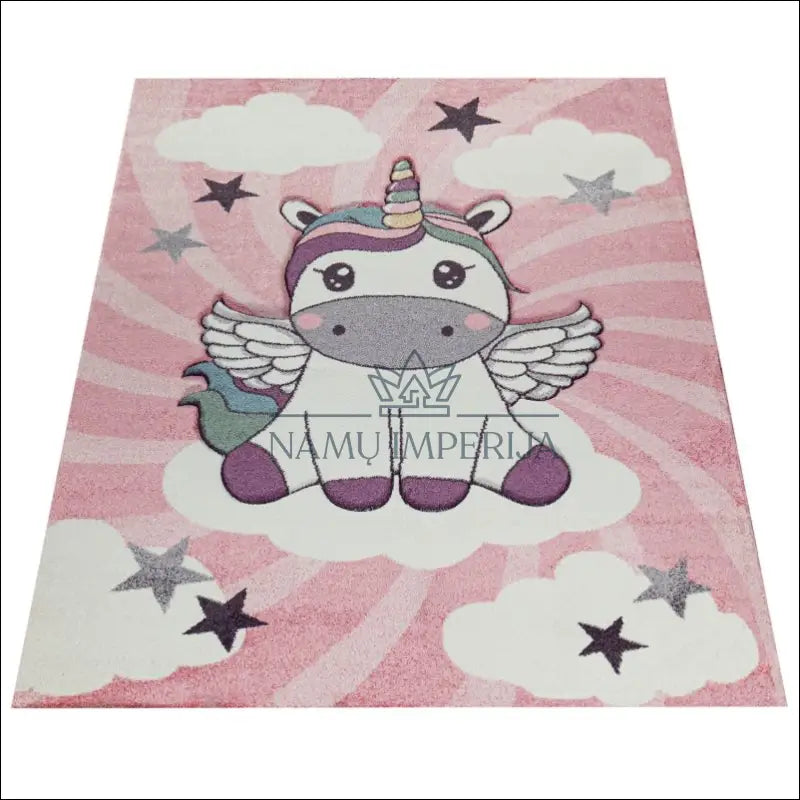 Kilimas NI3164 - €129 100-200, 50-100, __label:Pristatymas 5-14 d.d., ayy, Childrens Rug Girls Unicorn Clouds Grey