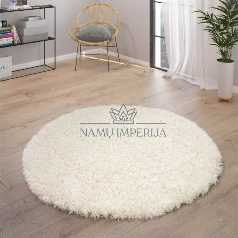 Kilimas NI3192 - €53 Save 15% 100-200, 50-100, __label:Pristatymas 5-14 d.d., apvalus, ayy 60 x 90 cm / Balta