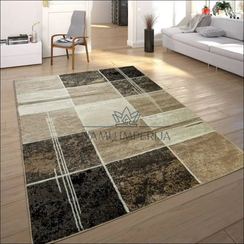 Kilimas NI3229 - €98 Save 20% 50-100, ayy, color-ruda, Designer Carpet Chequered Marble Visual, kilimai 160 x 220 cm