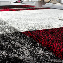 Laadige pilt üles galeriivaatesse Kilimas NI3232 - €384 100-200, ayy, color-pilka-raudona, Designer Carpet Contour Cut Chequered Silver Black, kilimai
