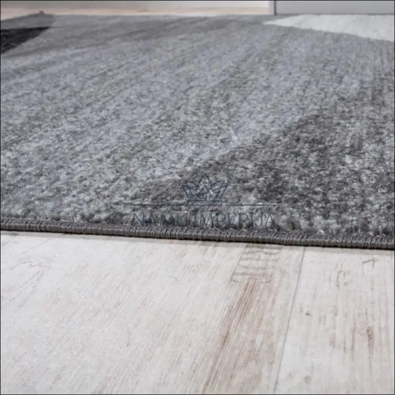 Kilimas NI3263 - €116 100-200, 50-100, ayy, color-pilka, Designer Rug Curved Waves Grey Kilimai | Namų imperija Fast