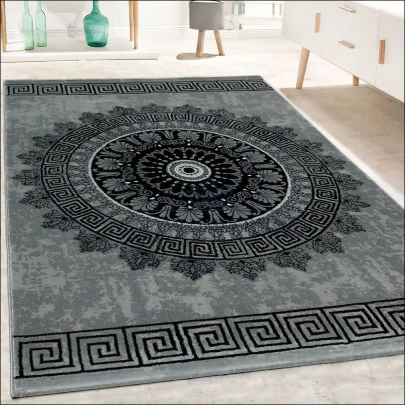 Kilimas NI3270 - €59 Save 15% __label:Pristatymas 5-14 d.d., ayy, color-pilka, Designer Rug Mandala Pattern Grey,