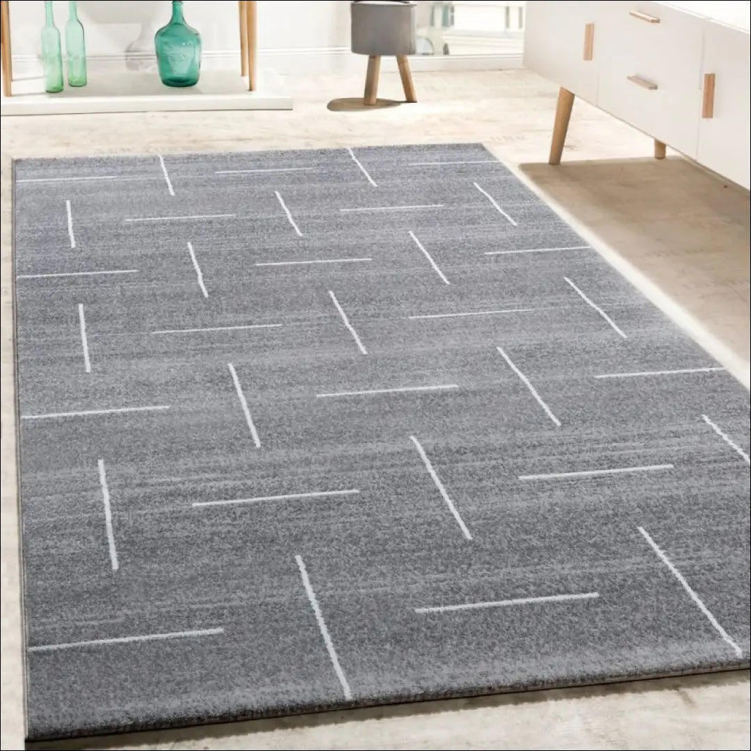 Kilimas NI3272 - €78 Save 15% 100-200, 50-100, __label:Pristatymas 5-14 d.d., ayy, color-pilka 80 x 150 cm / Pilka