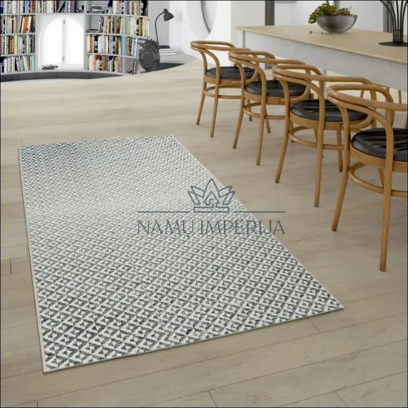 Kilimas NI3318 - €98 100-200, 50-100, ayy, color-pilka, Indoor & lauko Flat-Weave Rug Diamond Design Grey Kilimai