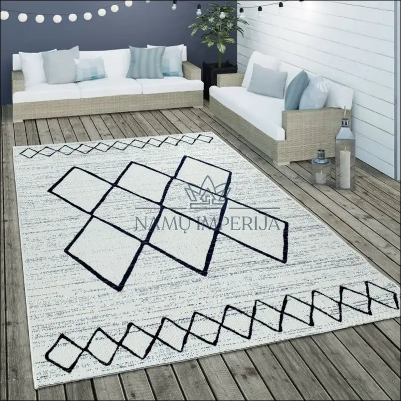 Kilimas NI3321 - €83 Save 15% 100-200, 50-100, __label:Pristatymas 5-14 d.d., ayy, color-White 80 cm x 150 / Balta