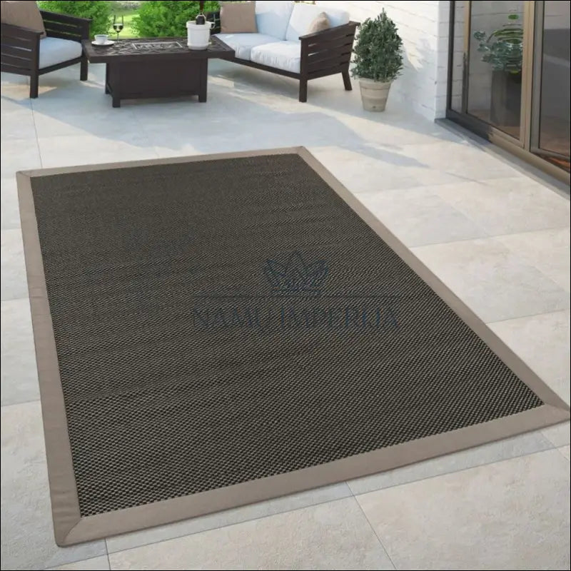 Kilimas NI3363 - €116 Save 20% 100-200, ayy, color-Anthracite, Indoor & lauko Rug Monochrome Brown, Outdoor Brown 120