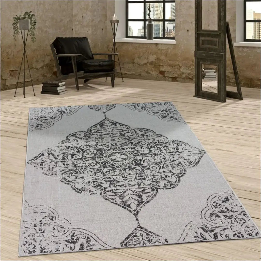 Kilimas NI3389 - €83 Save 15% 100-200, 50-100, __label:Pristatymas 5-14 d.d., ayy, color-pilka 120 x 170 cm Kilimai