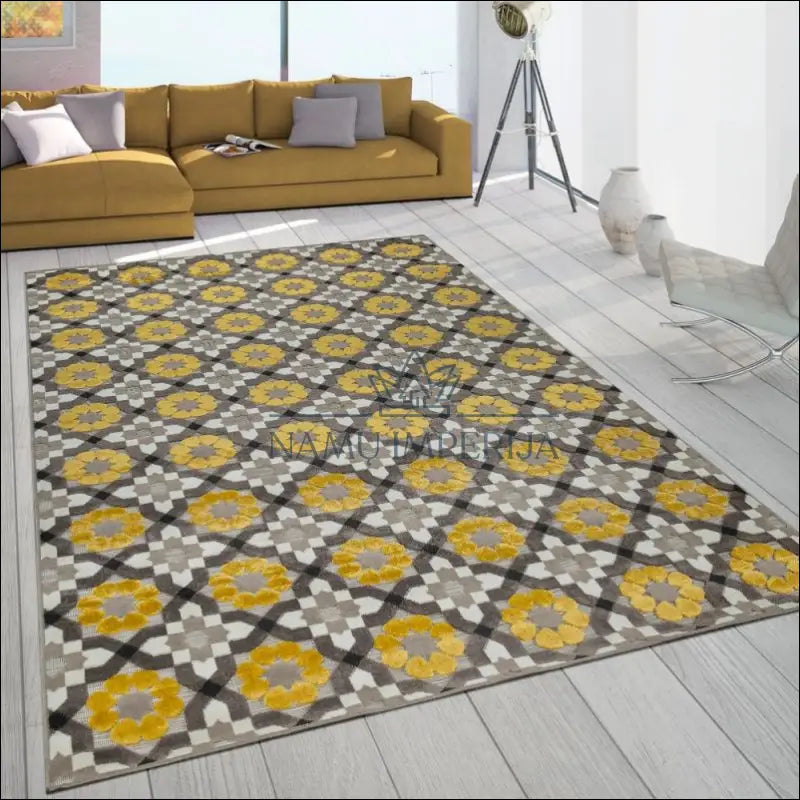 Kilimas NI3399 - €70 Save 15% 100-200, 50-100, __label:Pristatymas 5-14 d.d., ayy, color-Yellow 80 cm x 150 / Geltona