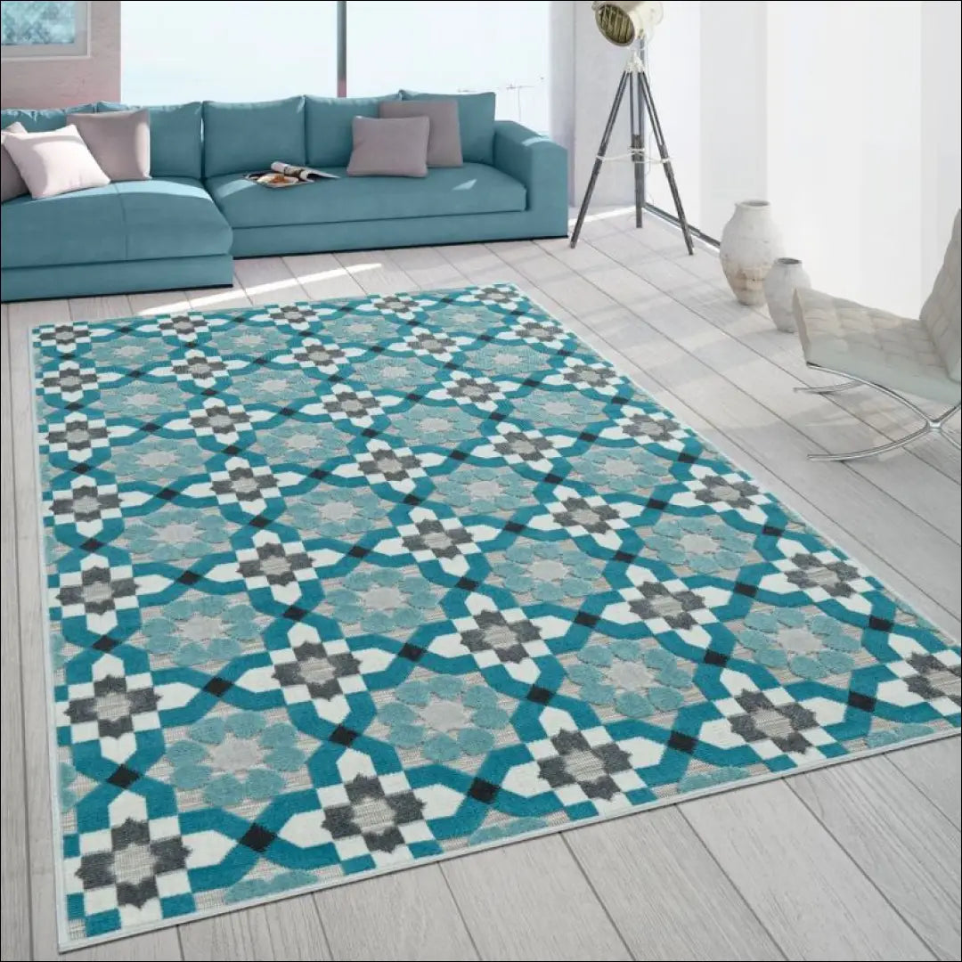 Kilimas NI3400 - €70 Save 15% 100-200, 50-100, __label:Pristatymas 5-14 d.d., ayy, color-turkis 80 cm x 150 / Turkio