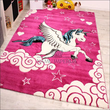 Augšupielādējiet attēlu galerijas skatā Kilimas NI3410 - €92 Save 20% 100-200, 50-100, ayy, color-Fuchsia, Kids Room Carpet Little Unicorn pink 120 cm
