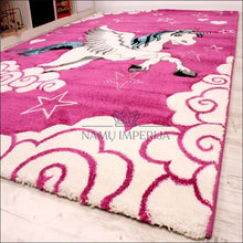Laadige pilt üles galeriivaatesse Kilimas NI3410 - €92 100-200, 50-100, ayy, color-Fuchsia, Kids Room Carpet Little Unicorn pink Kilimai | Namų
