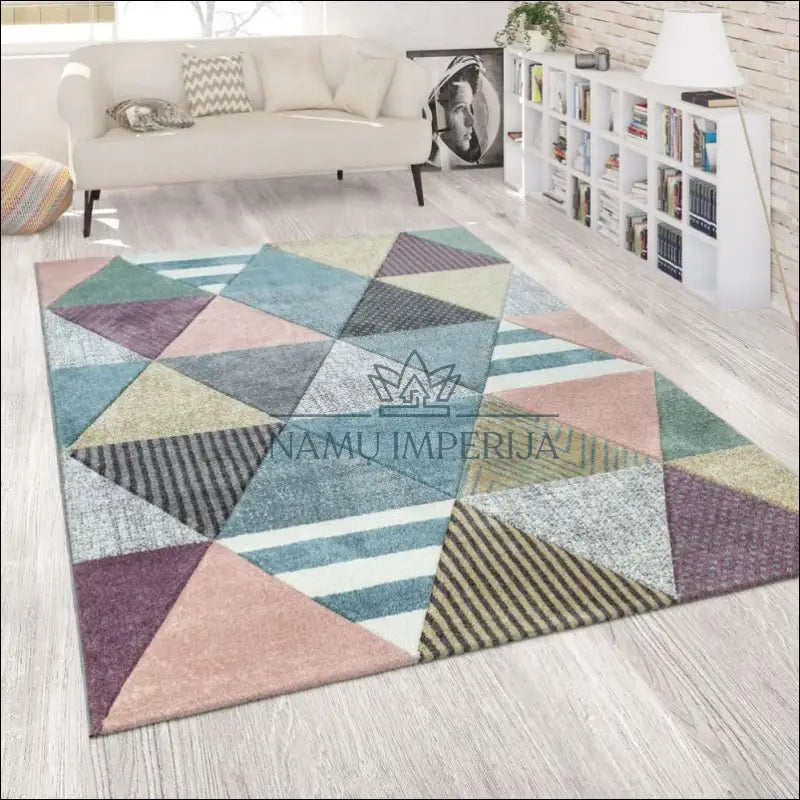 Kilimas NI3507 - €51 Save 15% 50-100, ayy, color-margas, kilimai, Living Room Carpet Diamond Design 3D vaizdas