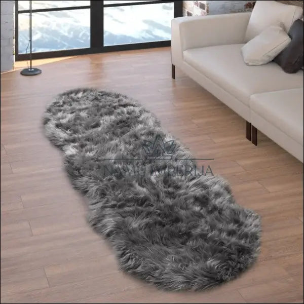 Kilimas NI3522 - €83 Save 15% 100-200, 25-50, 50-100, __label:Pristatymas 5-14 d.d., apvalus 55 cm x 160 forma / Pilka