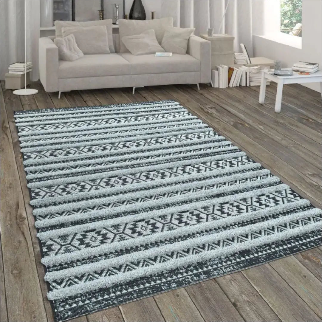 Kilimas NI3621 - €80 Save 15% 100-200, 50-100, __label:Pristatymas 5-14 d.d., ayy, color-juoda 80 x 150 cm / Juoda