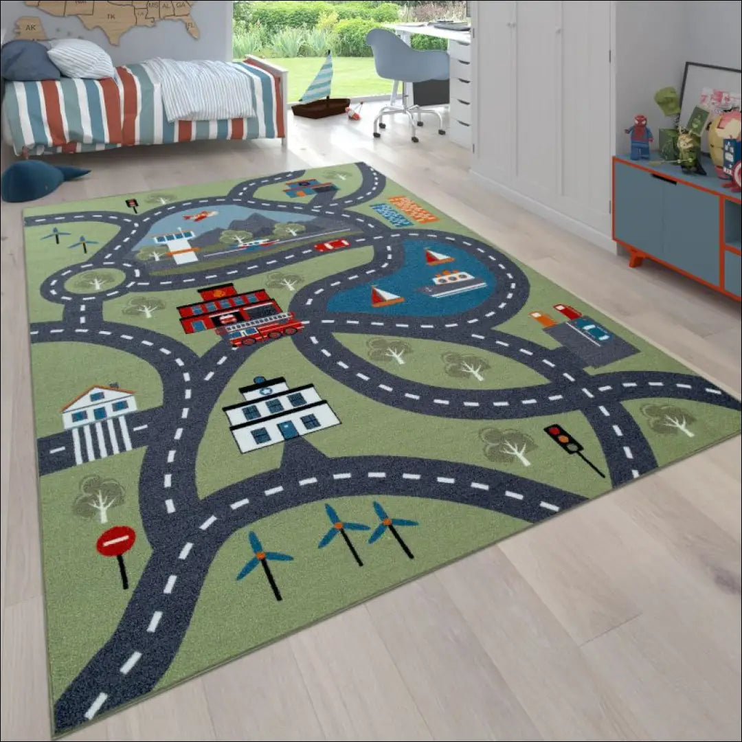 Kilimas NI3632 - €75 Save 15% 100-200, 50-100, __label:Pristatymas 5-14 d.d., apvalus, ayy 80 x 150 cm / Žalia