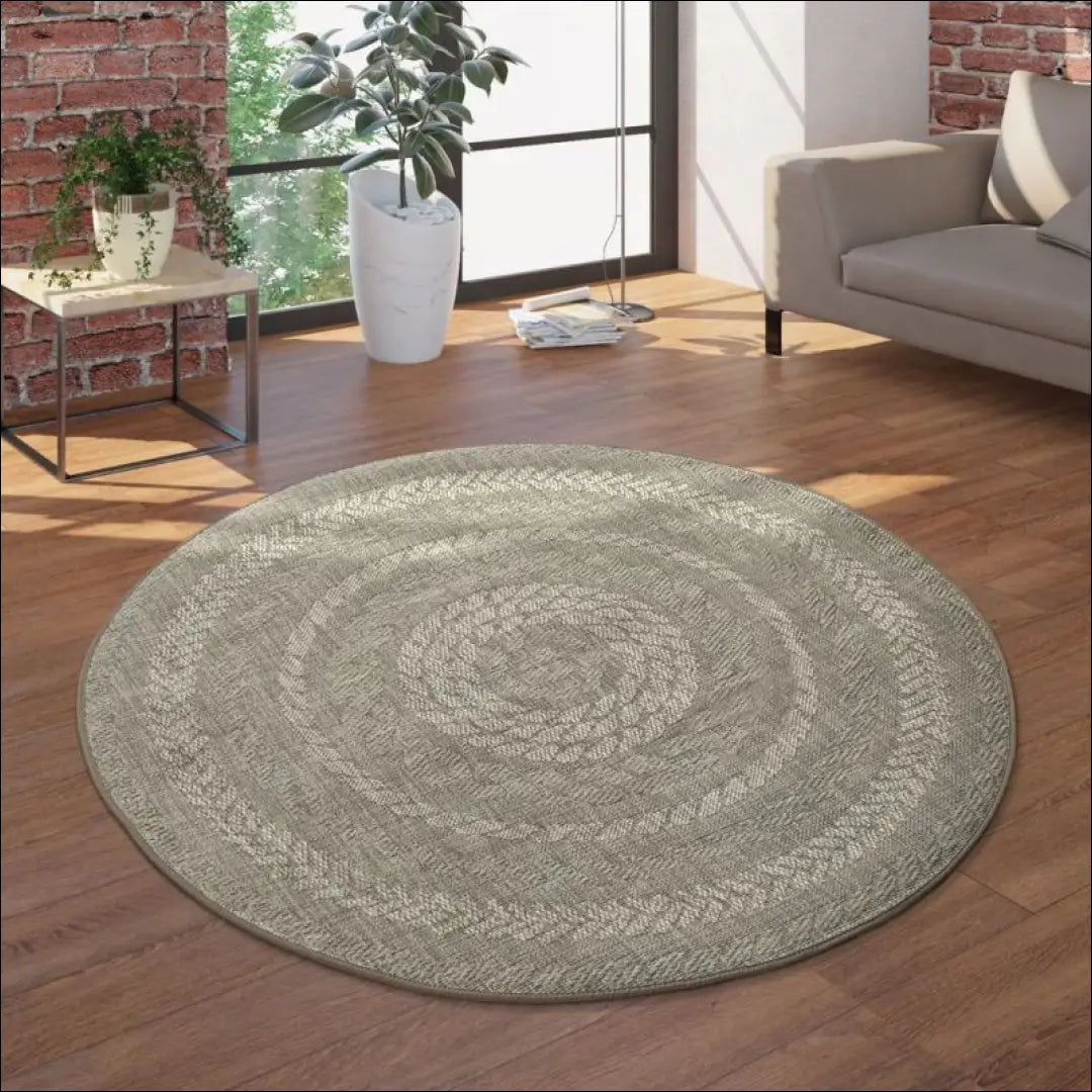 Kilimas NI3646 - €94 Save 15% 50-100, __label:Pristatymas 5-14 d.d., apvalus, ayy, color-kremas 120 cm skersmuo