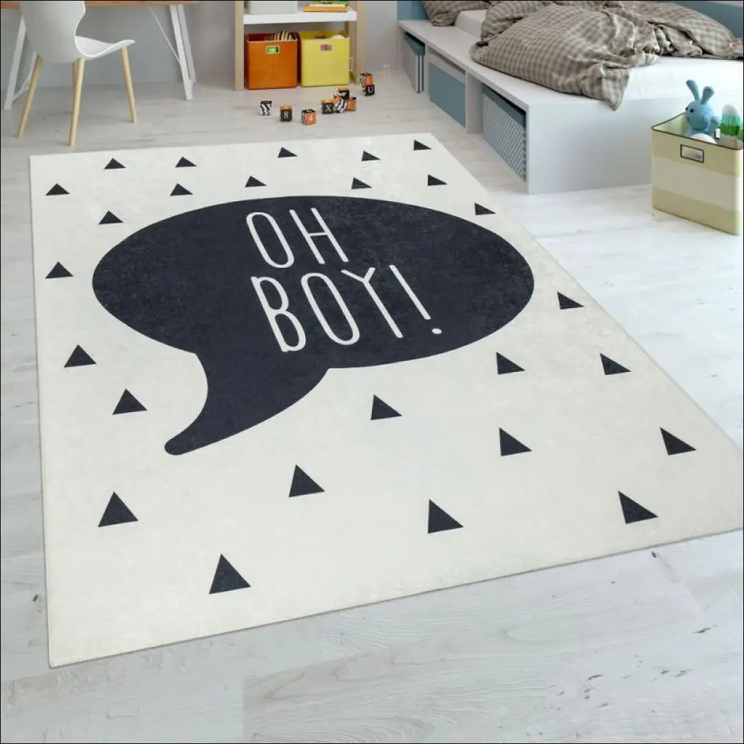 Kilimas NI3683 - €63 Save 15% 100-200, 50-100, __label:Pristatymas 5-14 d.d., ayy, color-juoda 80 x 150 cm / Juoda