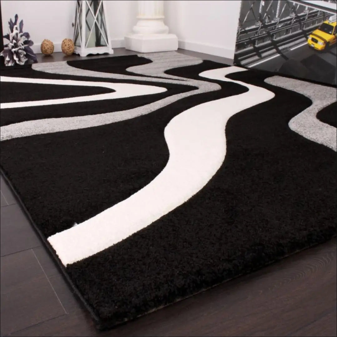 Kilimas NI3692 - €59 Save 15% 100-200, 50-100, __label:Pristatymas 5-14 d.d., ayy, color-juoda 60 x 110 cm / Juoda