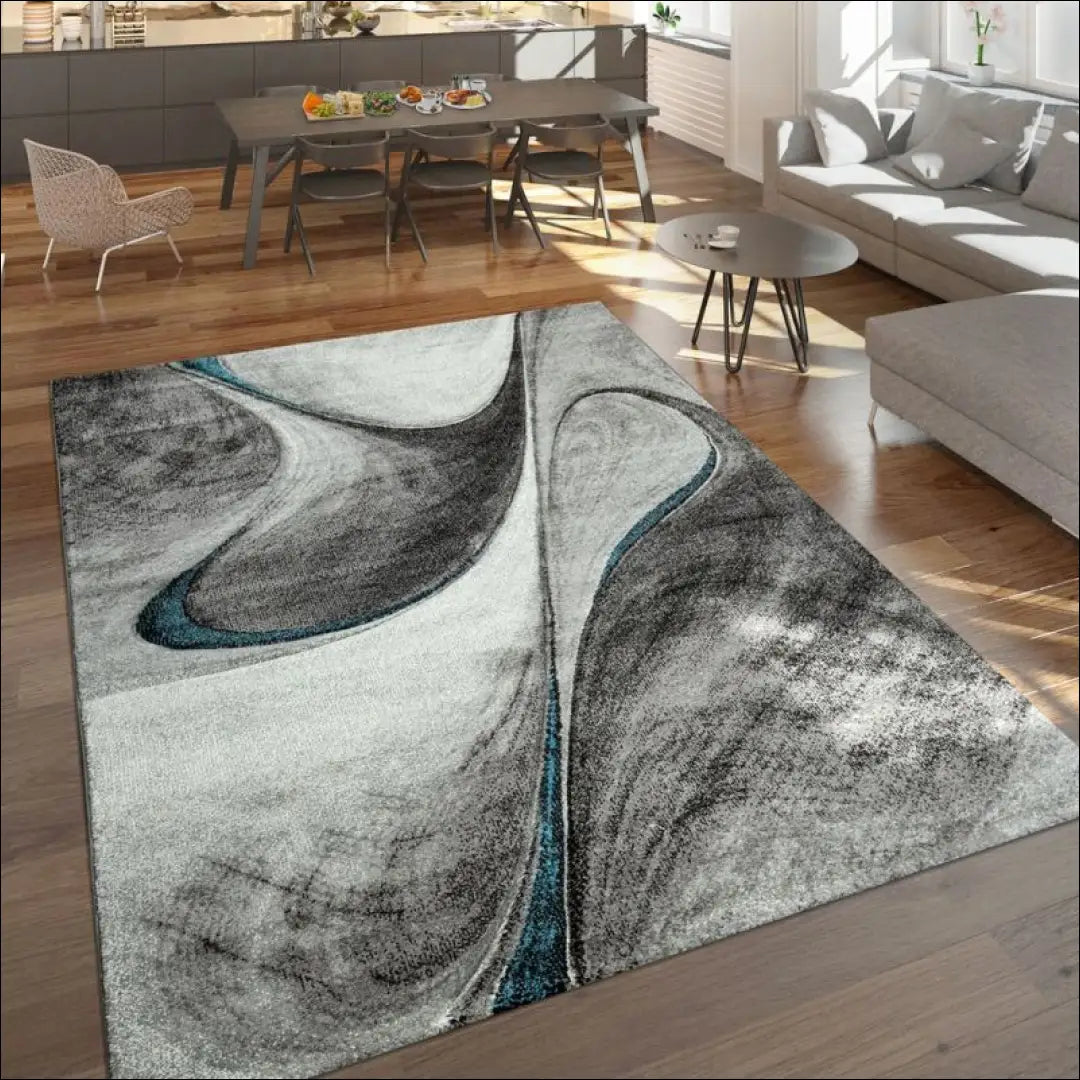 Kilimas NI3886 - €176 Save 15% 100-200, 50-100, __label:Pristatymas 5-14 d.d., ayy, color-pilka-melyna 160 x 230 cm