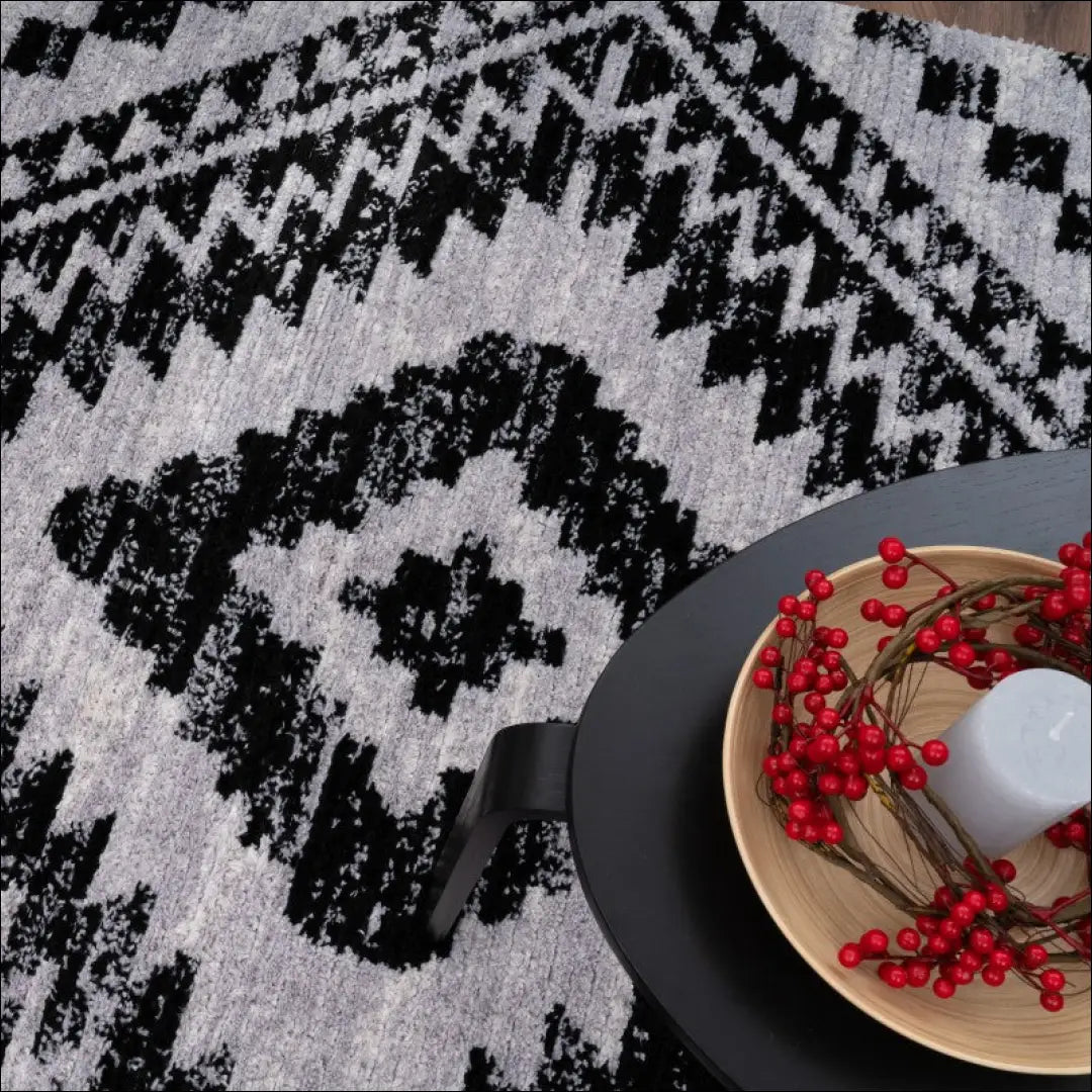 Kilimas NI4080 - €107 Save 15% 100-200, 50-100, __label:Pristatymas 5-14 d.d., color-Schwarz, kilimai 120 cm skersmuo