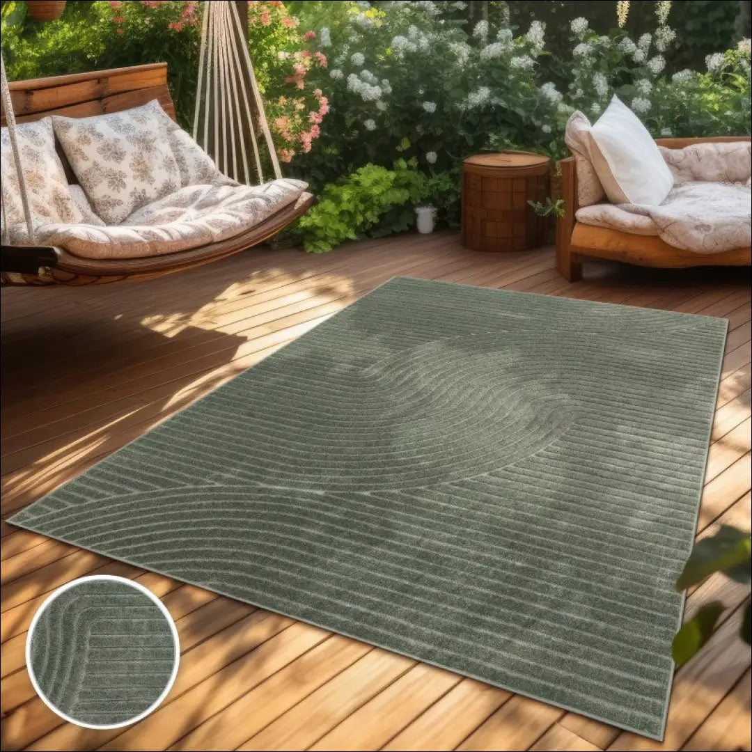 Kilimas NI4134 - €83 Save 15% 100-200, 50-100, __label:Pristatymas 5-14 d.d., color-Grün, kilimai 120 cm skersmuo