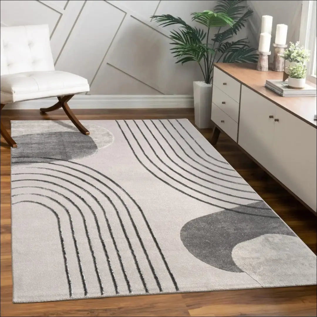 Kilimas NI4302 - €129 Save 15% 100-200, 50-100, __label:Pristatymas 5-14 d.d., color-pilka, kilimai 120x160 cm / Pilka