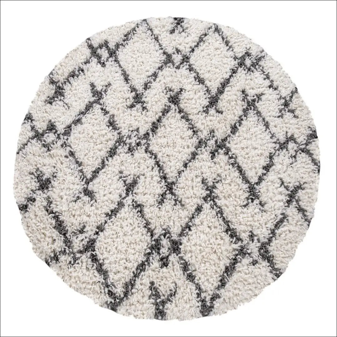 Kilimas NI4482 - 100-200, 50-100, __label:Pristatymas 5-14 d.d., apvalus, color-Creme-Anthrazit Kilimai | Namų imperija