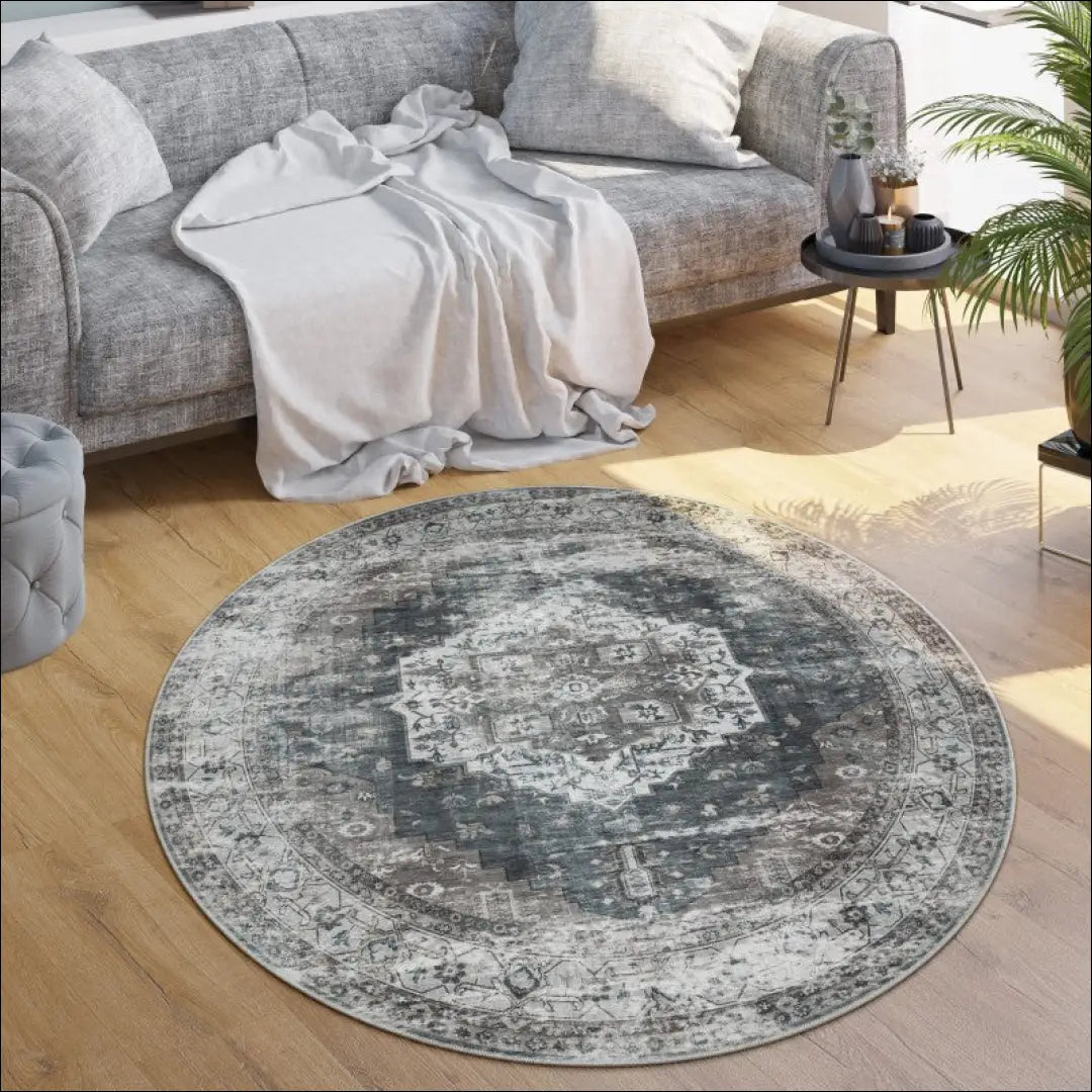 Kilimas NI4669 - €80 Save 15% 100-200, 50-100, __label:Pristatymas 5-14 d.d., color-pilka, kilimai 120 cm skersmuo
