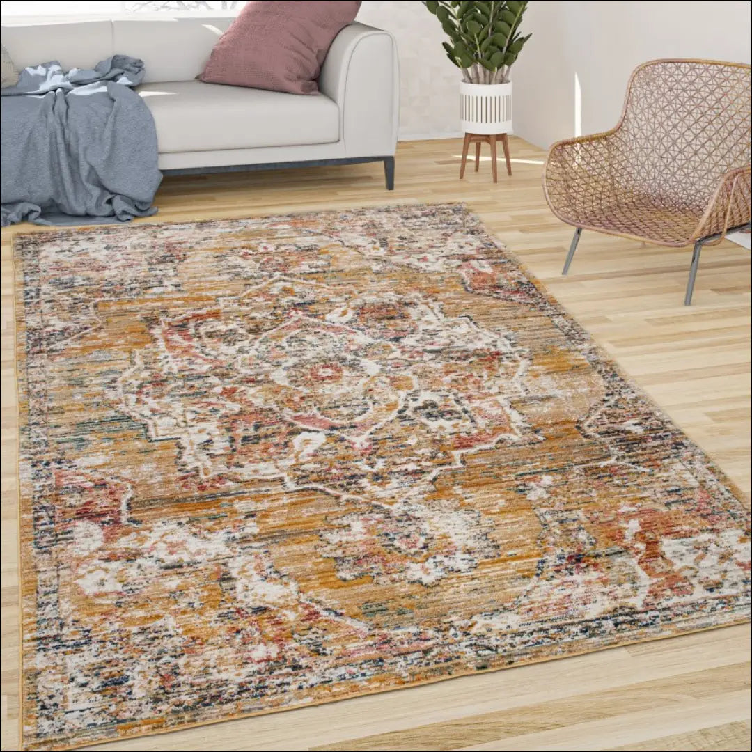 Kilimas NI4839 - €106 Save 15% 100-200, 50-100, __label:Pristatymas 5-14 d.d., color-Yellow, kilimai 120 x 170 cm