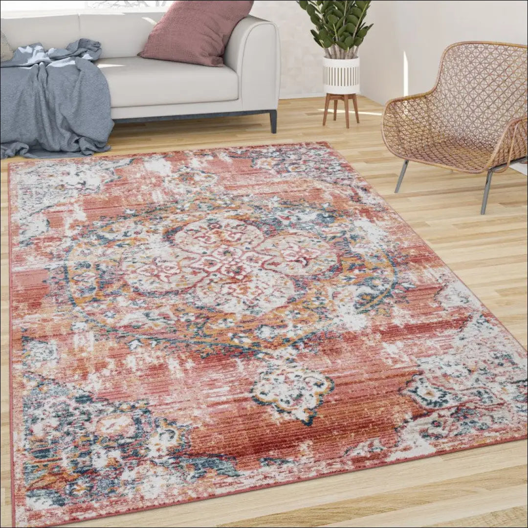 Kilimas NI4848 - €106 Save 15% 100-200, 50-100, __label:Pristatymas 5-14 d.d., color-raudona, kilimai 120 x 170 cm